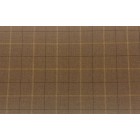 Abraham Moon Fabric 50% Wool 50% Cotton by the metre Brown Check Ref 1873/68